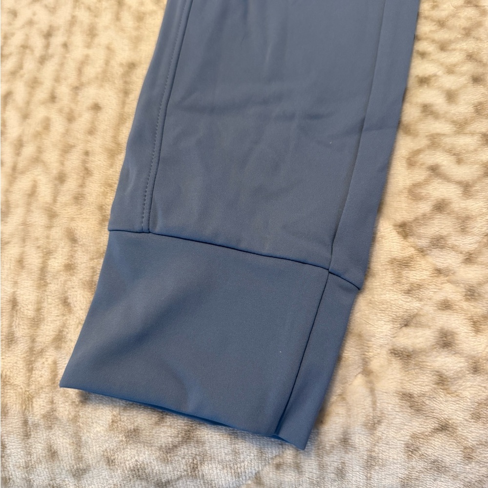 Blue Jogger Pants with Drawstring - Picture 2 of 5